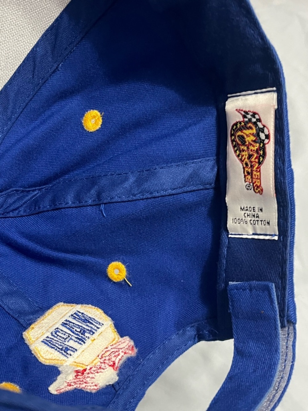 Winner's Circle Blue Racing Cap with Number 15 - Picture 4 of 5